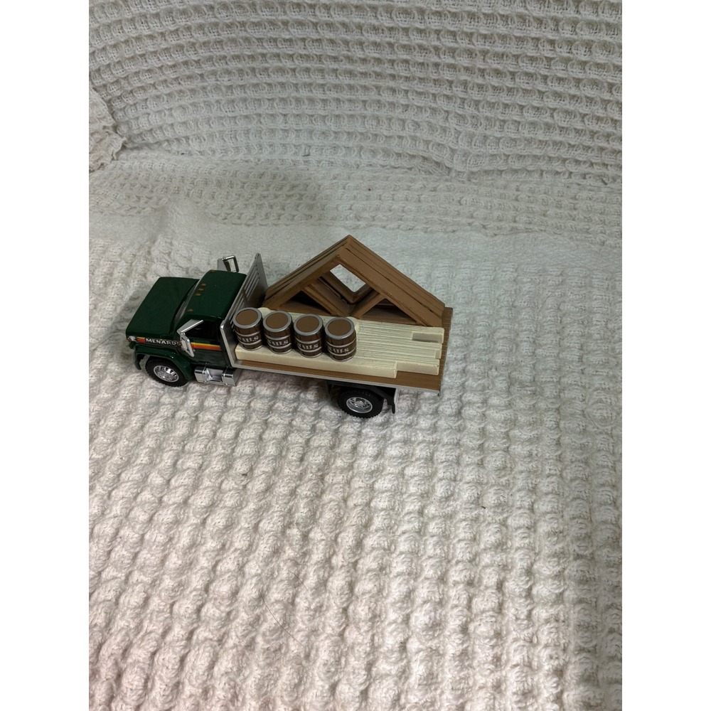 Work Men Menards Flatbed Delivery Truck OS Green